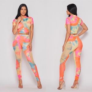 TIE DYE PANTS SETS